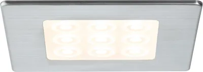 Obrázek produktu pro Nábytek EBL, sada LED, hranatá, PIR, 3×3,6 W, 12 VA, 230/12 V, 20 mm, nerezová ocel