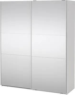 Produktbild von Como Schiebetürenschrank 2 Türen mit Spiegel 180x220cm weiß.