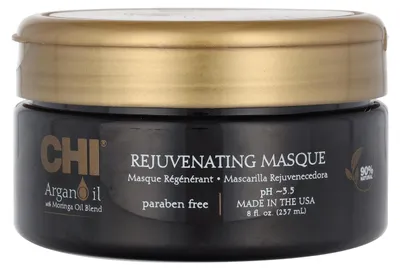 Produktbild von CHI Argan Oil Rejuvenating Masque 237ml, 237 ml, Frauen, normales Haar, Anti-Frizz, Feuchtigkeitsspendend, Reparatur, Glanz, Glättend, Arganöl, Topf