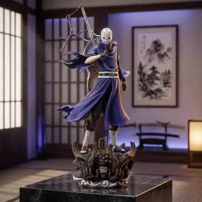 Produktbild von Naruto Shippuden Surge Uchiha Obito Actionfigur 15 cm – Anime Sammlerfigur, KI-generiertes Bild