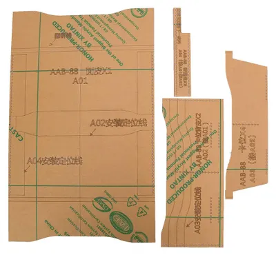Produktbild von Schablone für lange Geldbörsen, Acryl-Schablone, DIY-Lederbastelform