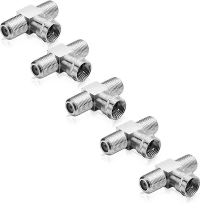 Produktbild von Sat-T-Stück 1-mal F-Stecker auf 2-mal F-Buchse (5 Stück)