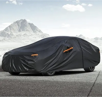 Produktbild von Wasserdichte Autoabdeckung 480×180×160 cm, Schutzplane für Winter & Sommer, Staubdichte Vollgarage für PKW