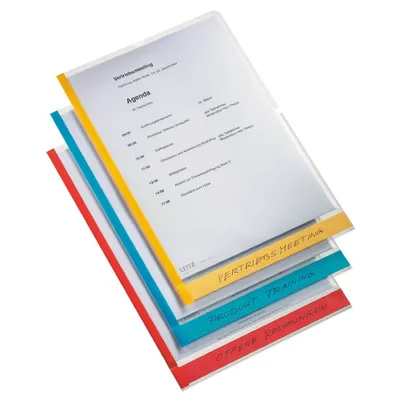 Produktbild von Leitz 40803000, Legal, Transparent, Polypropylen (PP), Porträt, Oben, 0,15 mm