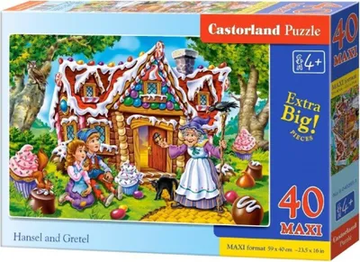 Immagine prodotto di Castorland Puzzle 40 maxi - Jaś i Małgosia