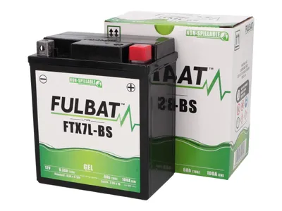 Image de Batterie FULBAT FUL GEL - FTX7L-BS / YTX7L-BS (Gel, sans entretien)