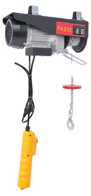 Immagine prodotto di Verricelli elettrici, capacità di sollevamento 250 kg, altezza di sollevamento 18 metri, potenza 550W