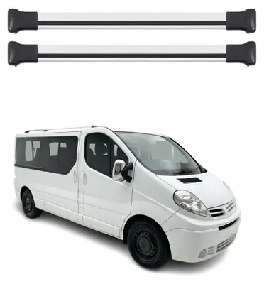 Produktbild von Dachträger Grundtäger für Nissan Primastar 2001-2014 75kg Aluminium Silber 3tlg