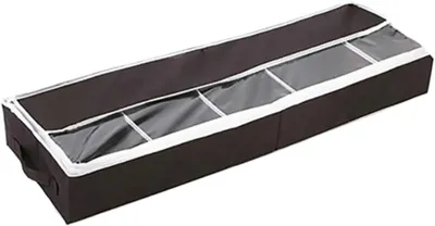 Produktbild von Schuhaufbewahrungsboxen aus Vliesstoff mit Sichtfenster, tragbar und faltbar für die saisonale Lagerung