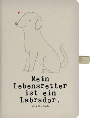 Produktbild von Mr. & Mrs. Panda Kladde Labrador Lebensretter - Transparent - Geschenk, notizbuch, Adressbuch, Skizzenbuch, DIN A4, Journal