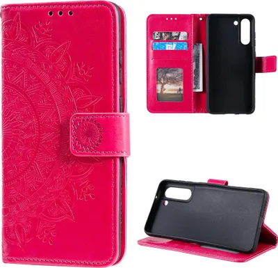 Obrázek produktu pro Pouzdro pro mobilní telefon Samsung Galaxy S21 FE flipové pouzdro kryt taška pouzdro mandala