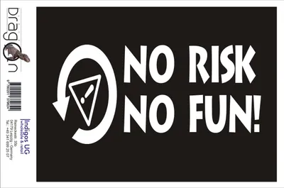 Produktbild von Aufkleber / Autoaufkleber - JDM / Die cut / Auto / OEM - no risk no fun! - 210x100mm weiß - Heckscheibe / Heckscheibenaufkleber