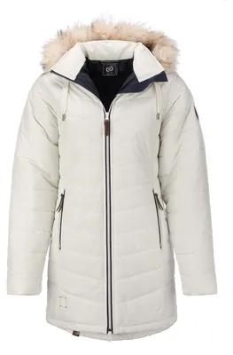 Produktbild von Dry Fashion Damen Steppmantel Wintermantel Göteborg - Winterjacke Steppjacke Winter Mantel für Frauen Atmungsaktiv Gefüttert in Beige Größe 38