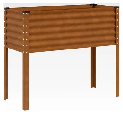 Produktbild von Gartenpflanzgefäß 100 x 45 x 90 cm aus Verwitterungsstahl