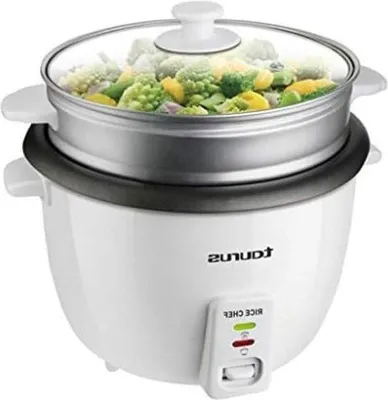 Obrázok produktu pre Rýžovar 700 W, 18 l, s nepriľnavým povrchom, biely, varenie v pare