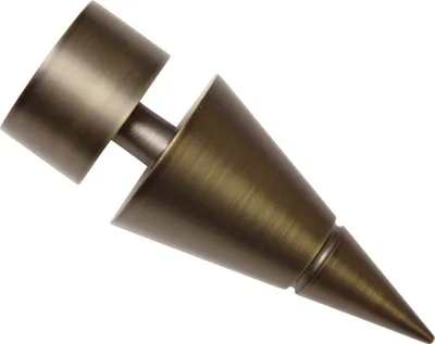 Produktbild von Gardinia Endknopf Kegel zu Stilprogramm Windsor, Ø 25 mm bronze