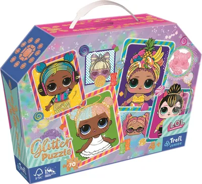 Produktbild von Puzzle Glitter Colorful Dolls L.O.L. 70 Teile