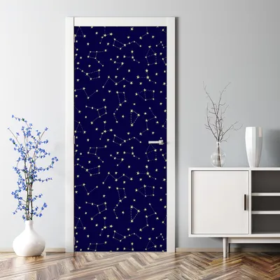 Produktbild von Dekorative Aufkleber selbstklebend Türaufkleber Türposter dekoration Geometrische Würfel 70 x 200 cm