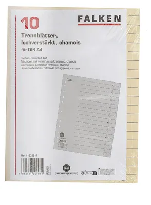 Produktbild von Falken Trennblätter hellchamois 10ST
