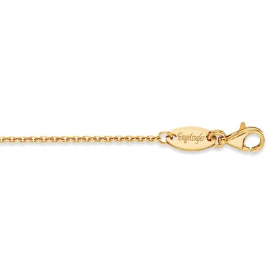 Produktbild von Engelsrufer ERNA-43-19G Anker-Kette Gold Plated 4-fach Diamantiert 43 cm