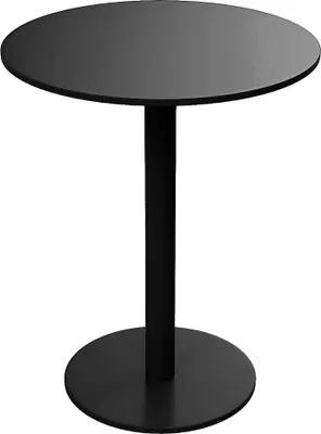 Produktbild von Runder Gartentisch, Durchmesser 60 cm, Metall – Schwarz – NILY von MYLIA
