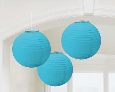 Produktbild von 3 Lampions türkis