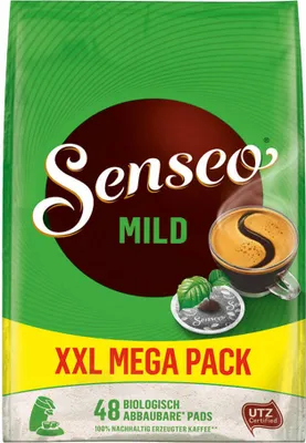 Produktbild von Senseo Kaffeepads Mild Roast, Feiner und Samtweicher Geschmack, Kaffee Pads für Kaffepadmaschinen, 48 Pads
