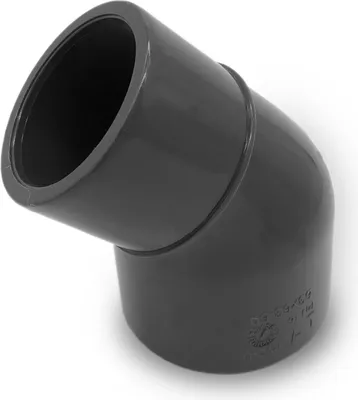 Produktbild von I-A Winkel 45° I Ø 50/63 X 63 mm | Klebeanschluss | PN16 | Grau