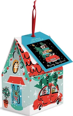 Produktbild von GALISON Puzzle Weihnachtsauto 130 Teile