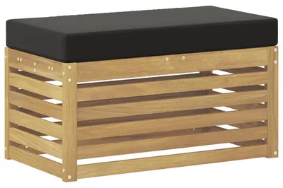 Obrázok produktu pre Záhradná stolička, lavička s vankúšom Biela 80 x 43 x 45 cm