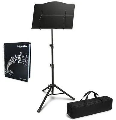 Image de Pupitre keepdrum MUS024 avec sacoche et pochette A4