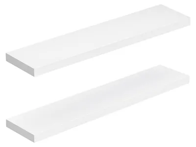 Zdjęcie produktu dla Zestaw 2 półek wiszących, wymiary 100 x 20 x 4 cm, kolor biały