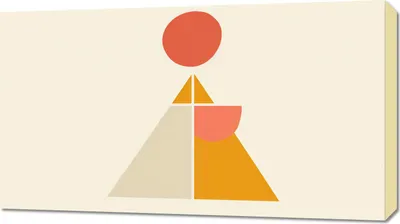 Produktbild von Bild 90x50cm Gleichgewichtspyramide