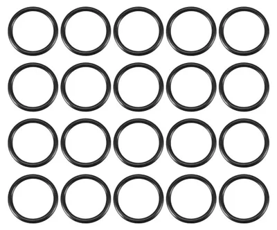 20 Gummi-Öldichtringe 20x16x2 mm schwarz