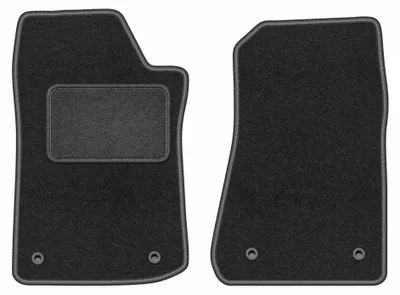 Image de Tapis avant en moquette pour Jeep Gladiator 2019- – 2 pièces, gris graphite, sur mesure – Wielganizator LUX
