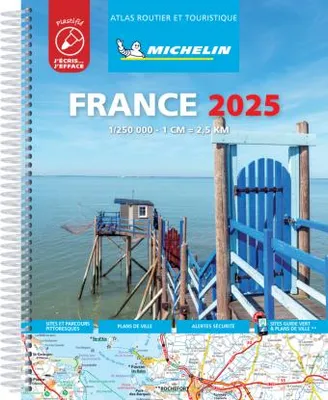Image de Michelin : France 2025 - Atlas touristique et automobile laminé S