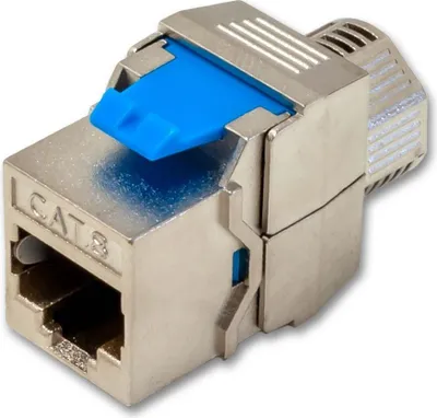 Image de XtendLan Keystone jack RJ45, snap-on, CAT7,CAT8, STP, installation sans outil