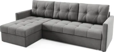 Produktbild von BETTSO Komfortable gesteppte OLIVIA grau universal Ecksofa für das Wohnzimmer 2 Behälter + DL-Maschine