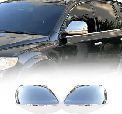 Image de Coques de Rétroviseurs pour VW Touareg I 2007-2010 en Acier Chromé Argent