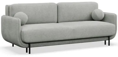 Produktbild von Selsey Ovals – 3-Sitzer Schlafsofa mit Strukturstoff, Hellgrau
