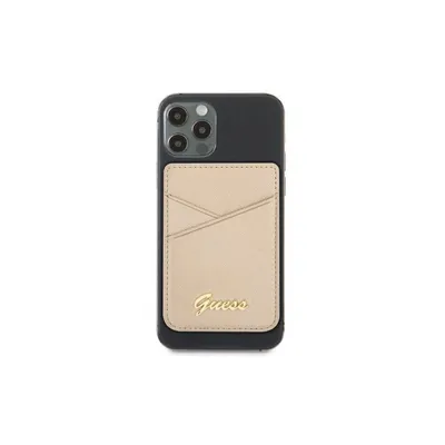 Produktbild von Guess Wallet Card Slot GUWMSSASLGO MagSafe Saffiano Gold/Gold Handyhlle