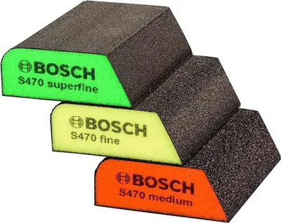 Produktbild von Bosch Schleifschwämme 100x68x25mm Schleifklotz Schleifschwamm schräge Kante