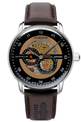 Produktbild von Zeppelin Zeppelin New Captain's Line Skeleton Automatik Herrenuhr Męski Automatyczny, Miyota 82S7, japoński, 21 kamieni Zeppelin-8664-5