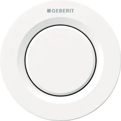 Image de Commande à distance Geberit type 01 UP 1 quantité blanc, rond, 1 pièce.