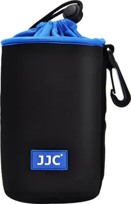 Produktbild von Neopren Objektivbeutel für Objektive bis 89 x 150mm mit Karabiner & Gürtelschlaufe