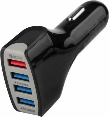 Image de Chargeur de voiture QC3.0 4 ports USB rapide pour téléphone Samsung Xiaomi