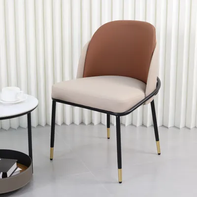 Image de WISFOR Lot de 2 chaises de salle à manger Chaise rembourrée Chaise de salle à manger Cuir microfibre silicone jusqu'à 150kg Dossier ergonomique Mousse haute densité Chaise de cuisine