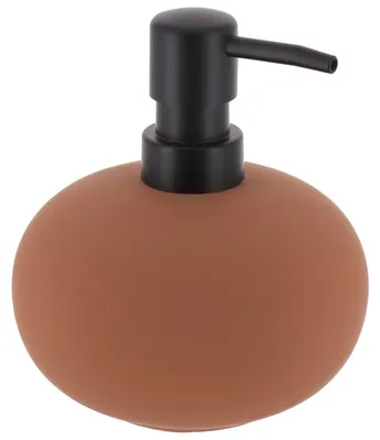 Produktbild von TENDANCE | Flüssigseifenspender - Seifenspender - braun - 425ml - Steingut - Spenderflasche - Praktisch