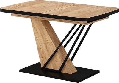 Image de Table de salle à manger Vicco Fenaro Chêne de force doré 120x80cm extensible, Model 58015