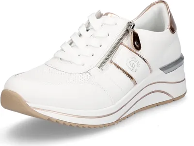 Produktbild von Remonte Damen Sneaker weiß kupfer